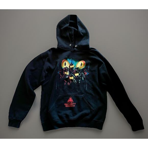 Five Nights at Freddys Hoodie Large Black Pullover Security Breach Sweatshirt M - Picture 1 of 3